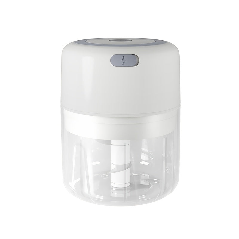 Mini Kitchen Rechargeable Garlic Chopper with Sharp Stainless Steel Blade, Durable PP Material, USB Charging, 1200 RPM Motor, Compact Design for Garlic, Peppers, Onions, Nuts, and Fruits – Perfect for Small Kitchens, Garlic Crusher
