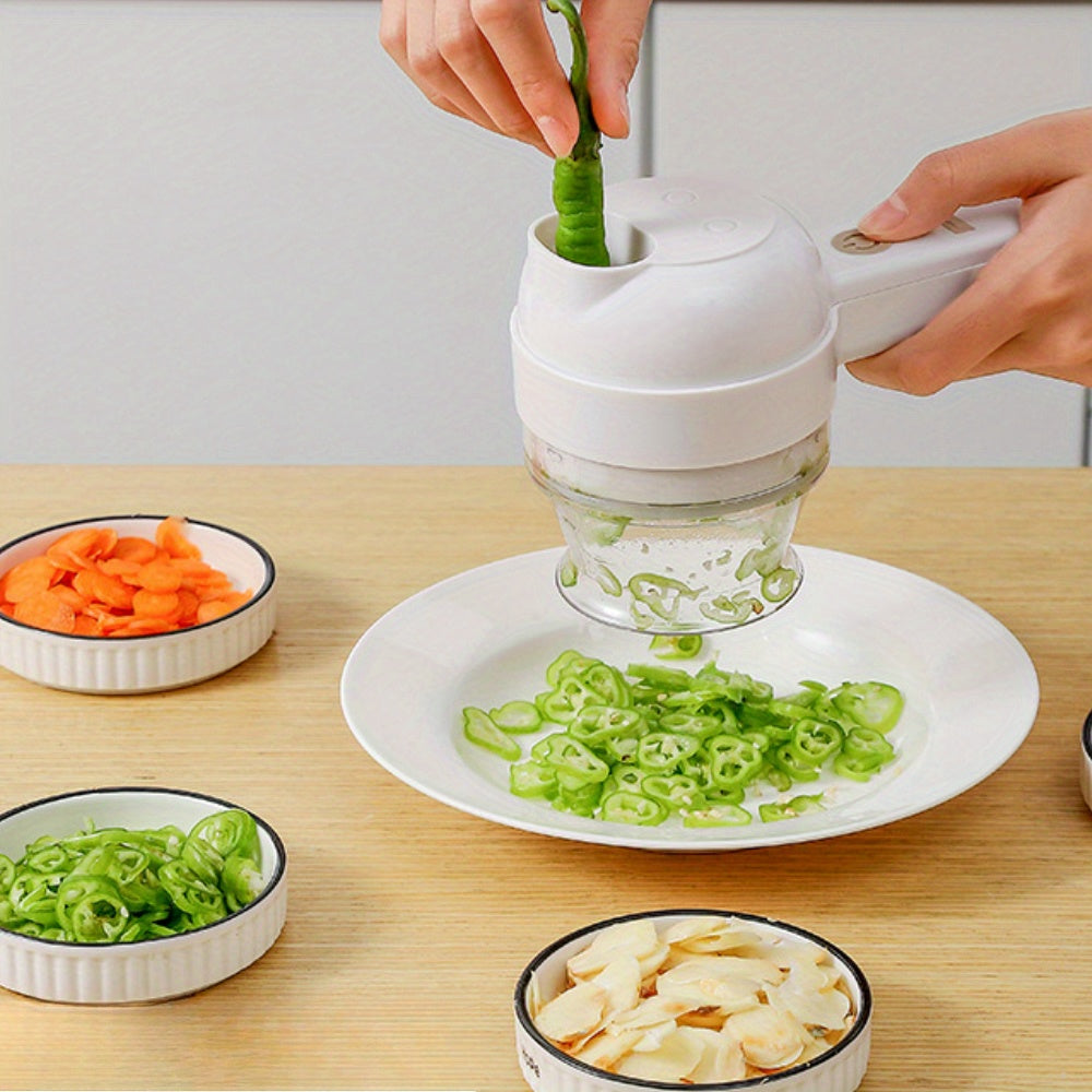 1pc Portable Mini Electric Food Processor & Vegetable Chopper, USB Charging Lithium Battery Rechargeable 800mAh, with Easy Clean-Up, for Onion, Ginger, Chilli, Onion, Garlic, Meat and More