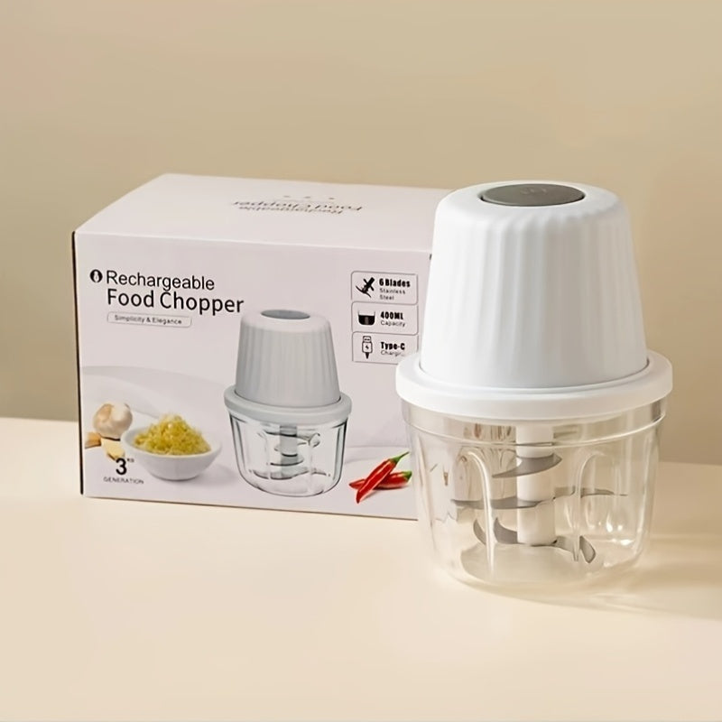 [Electric Garlic Press] USB Rechargeable Electric Garlic Press And Chopper, Mini Kitchen Garlic Mincer, Crusher