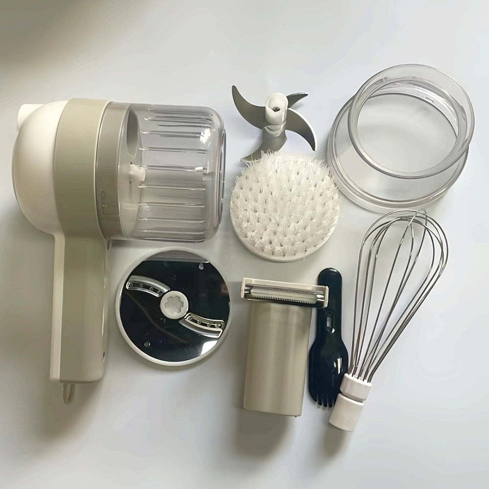 1pc Portable Mini Electric Food Processor & Vegetable Chopper, USB Charging Lithium Battery Rechargeable 800mAh, with Easy Clean-Up, for Onion, Ginger, Chilli, Onion, Garlic, Meat and More