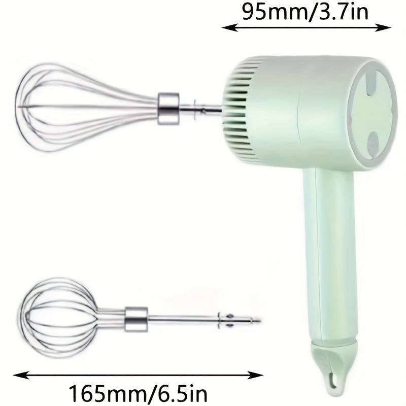 [Portable Food Processor] Rechargeable Portable Electric Food Processor with 3 Sharp Stainless Steel Blades | Multi-Functional Kitchen Appliance for Chopping, Grinding, Mixing Eggs & Cream, Ideal for Garlic, Pepper, Onion, Celery, Ginger, Meat - 1200mAh