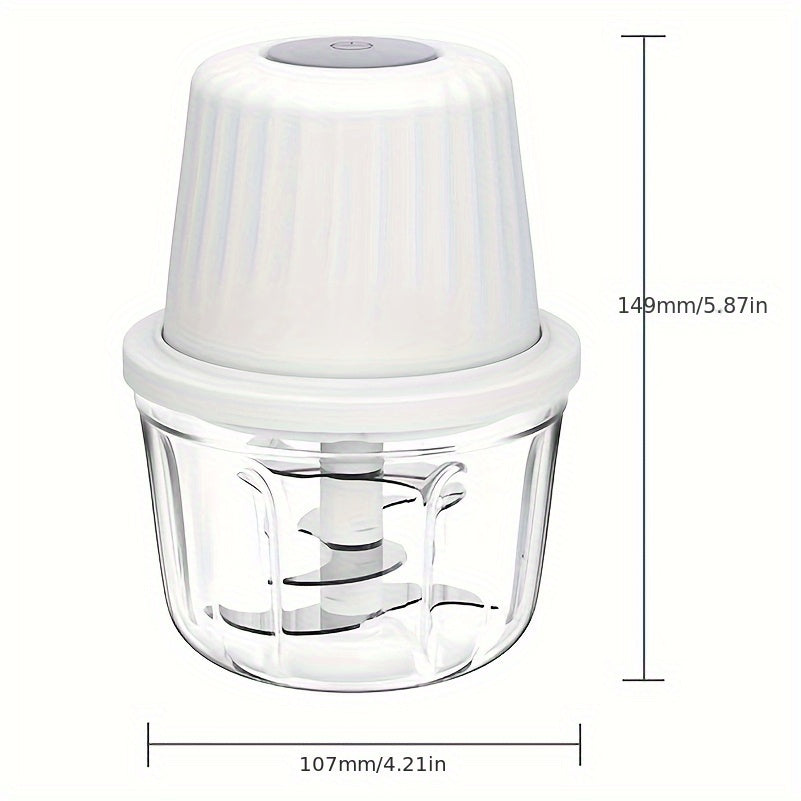 [Electric Garlic Press] USB Rechargeable Electric Garlic Press And Chopper, Mini Kitchen Garlic Mincer, Crusher