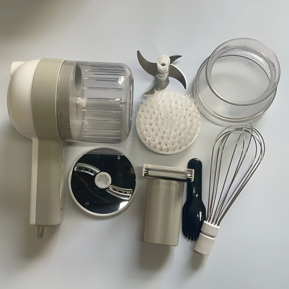 1pc Portable Mini Electric Food Processor & Vegetable Chopper, USB Charging Lithium Battery Rechargeable 800mAh, with Easy Clean-Up, for Onion, Ginger, Chilli, Onion, Garlic, Meat and More