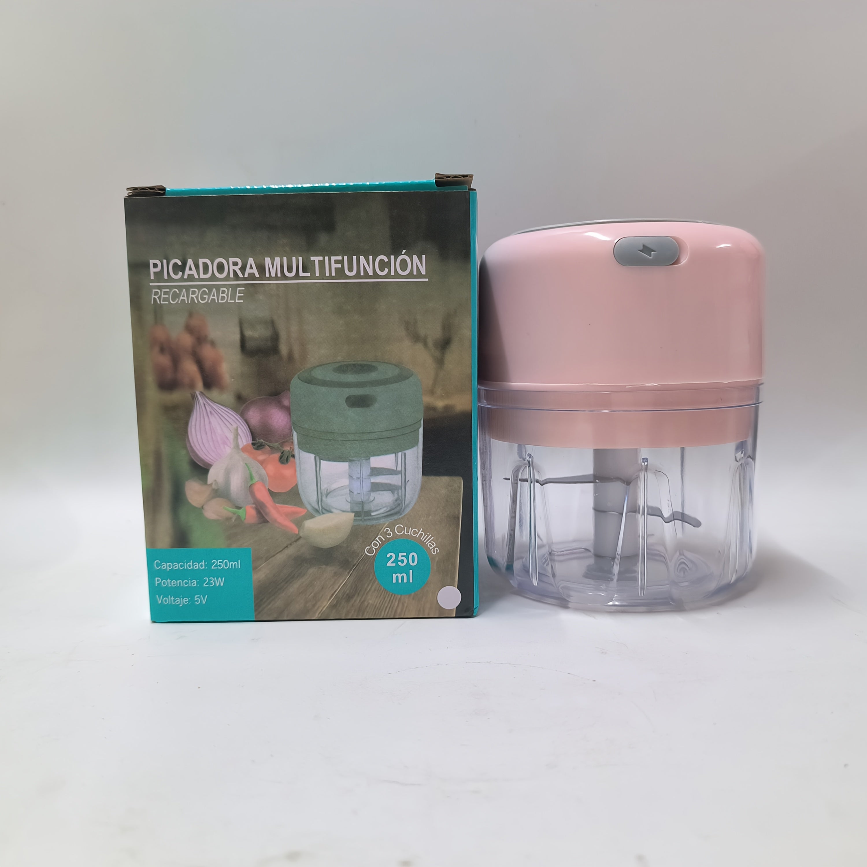 Electric garlic crusher, multi-functional vegetable processor, USB wireless garlic processor, portable food processor, suitable for garlic, ginger, chili, vegetables [three colors available], Garlic Grinder, Garlic Press, Vegetable Chopper, Food