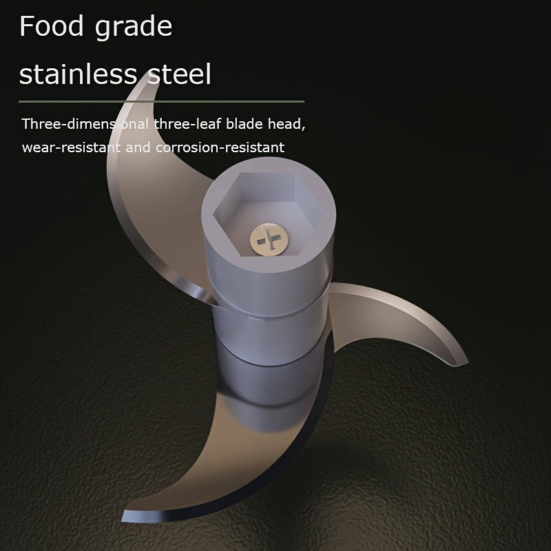 Mini Kitchen Rechargeable Garlic Chopper with Sharp Stainless Steel Blade, Durable PP Material, USB Charging, 1200 RPM Motor, Compact Design for Garlic, Peppers, Onions, Nuts, and Fruits – Perfect for Small Kitchens, Garlic Crusher